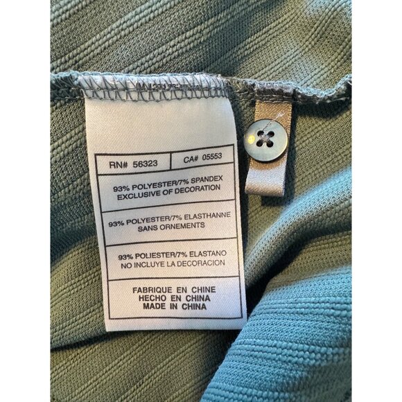 Tiger Woods Collection Size Medium Textured Green Nike Dry Fit Polo Men's Golf S - Picture 5 of 9